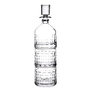 GARRAFA PARA WHISKY 3 PÇS VIDRO EMPILHAVEL 1X280ML /2X245ML