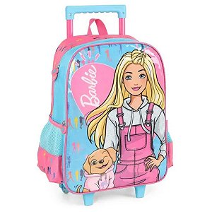 MOCHILA CARRINHO BARBIE JOVEM AZUL