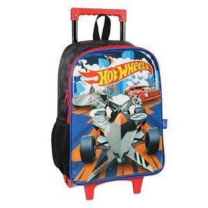 MOCHILA CARRINHO HOT WHEEELS PRETO/VERMELHO