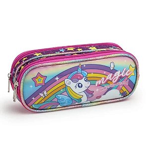 ESTOJO ESCOLAR DUPLO MAGIC UNICORN ROSA
