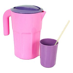 Kit Cozinha de Brinquedo com Jarra e Copo 3 Peças Play Toys