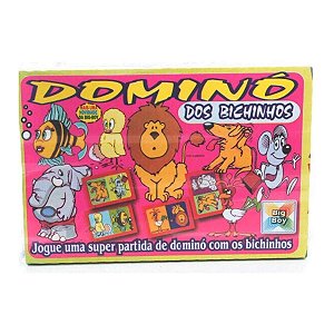 Jogo de Dominó dos Bichinhos 21x15x3 cm