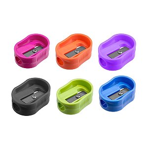 Apontador Plástico New Simples Cores Sortidas