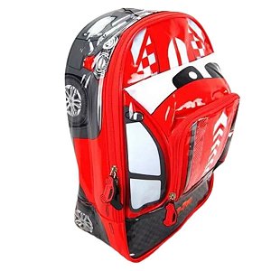 Mochila Escolar Infantil Fiat-Fun Vermelha IS31581FT 41x28x10cm