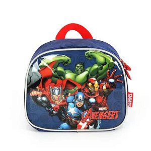 LANCHEIRA INFANTIL AVENGERS AZUL/VERMELHO