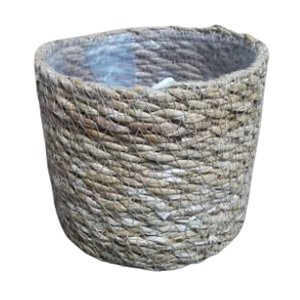 Cesto Fibra Natural Palha 12x14 cm