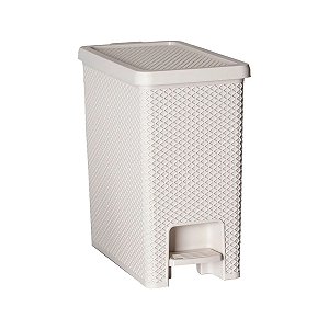 Lixeira com Pedal 10 Litros Creme Linea