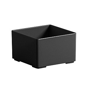 Organizador Multiuso de Objetos Preto 8,3x8,3x5,5 cm