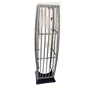 Lanterna Decorativa em Fibra Sintética Recarregável à Luz Solar 19x68 cm