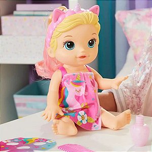 Boneca Baby Alive Glam Spa Baby Loira