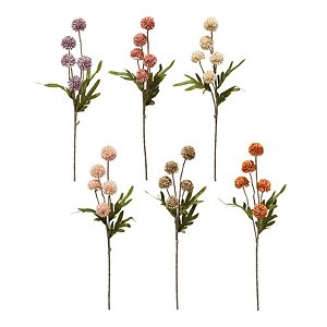 Haste Cravo Artificial x5 Galhos Cores Sortidas 51 cm Unidade