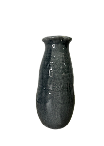 Vaso de Cerâmica Organic 11x26cm Cinza