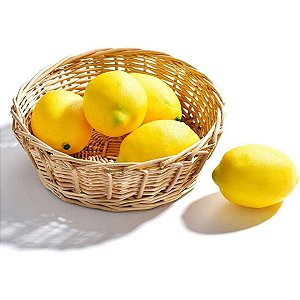 Limão Siciliano Artificial Amarelo 7x9cm Fruta Realista