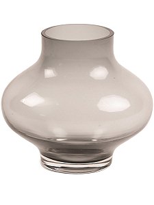 Vaso Vidro Formas Fume 16X17cm