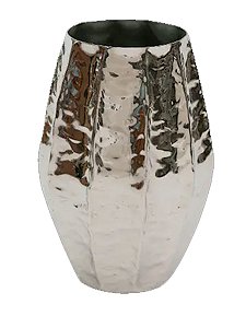 Vaso Metal Polido Tamanho 45X18cm