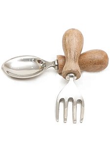 Talher para Servir com 2 Wood