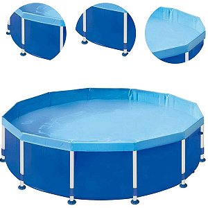 Piscina Estrutural Redonda Mor  5500 Litros Azul 1008