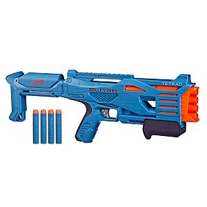Lança Dardos Nerf Elite 2.0 com 4 Dardos Tetrad Qs-4