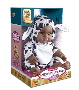 Boneca Clássica Milkinhas Vaquinha Milk 30cm 100% Vinil