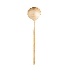 Conjunto 6 Colheres Aço Inox para Mesa Opera Champanhe 21cm