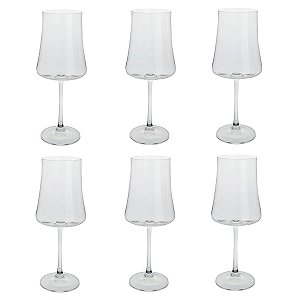 Jogo de 6 Taças para Vinho Tinto em Cristal Ecológico 460ml