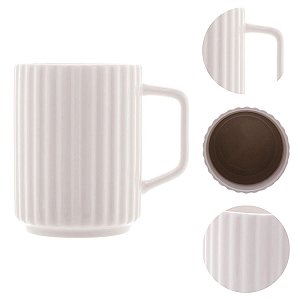 Caneca Porcelana New Bone Roma Branca 340ml