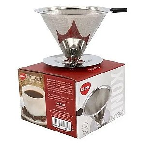Coador Filtro Café Permanente Aço Inox Sem Uso de Pape