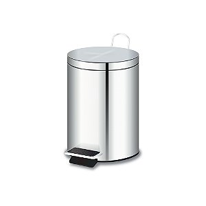 Lixeira Aço Inox de 20 Litros com Pedal e Cesto Removível