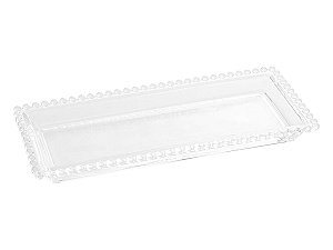 Travessa Retangular Cristal Pearl 30X13cm