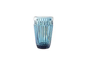 Jogo de 06 Copos em Vidro Azul Bretagne - 355ml