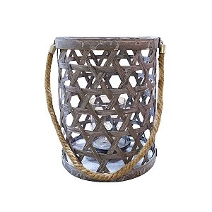 Porta Velas em Bambu Médio