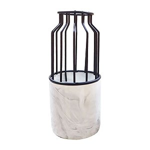 Vaso Decorativo em Cerâmica 22 X 10cm