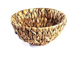 Cesto em Palha Natural Redondo - 33 X 15cm