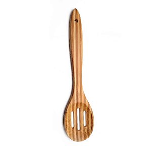Colher Vazada de Bambu 27cm