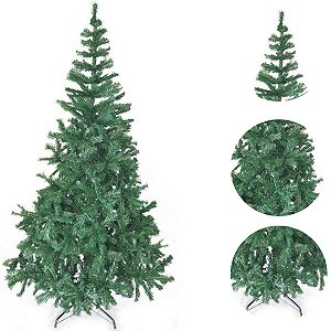 Árvore de Natal Luxo de 120cm com 300 Galhos Pé de Ferro