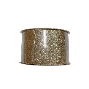 FITA ARAMADA 6,3MX10M GLITTER CHAMPAGNE C/ COSTURA
