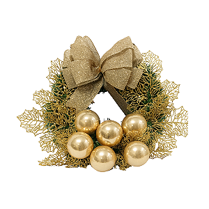 KIT GUIRLANDA FAÇA VOCÊ MESMO DOURADO 45CM