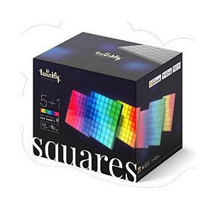 KIT SQUARE RGB TWINKLY MASTER+5 16X16CM, BT+WIFI, GEN II