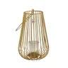 LANTERNA GOLD METAL C/DONZELA  MEDIO 40X22CM