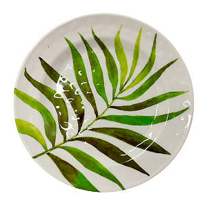 PRATO SOBREMESA PREMIUM RESORT MELAMINA HERBARIUM VERDE