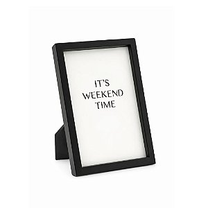 PORTA RETRATO MDF PRETO 21X29,7CM