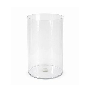 VASO ACRILICO CILINDRO LISO 20X30CM TRANSPARENTE