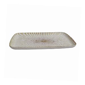 BANDEJA MDF DECORATIVA RETANGULAR RUSTICA 35X18CM