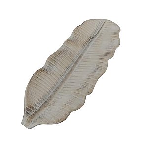 CENTRO DE MESA FOLHA BANANEIRA RUSTICO 36,5X14CM