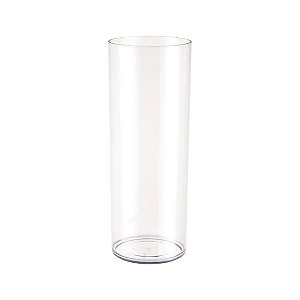 VASO ACRILICO CILINDRO LISO 15X50CM TRANSPARENTE