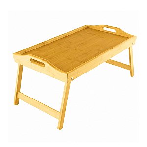 BANDEJA CAFE NA CAMA EM BAMBU PES DOBRAVEIS 25X45CM