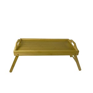 BANDEJA CAFE NA CAMA EM BAMBU PES DOBRAVEIS 25X45CM