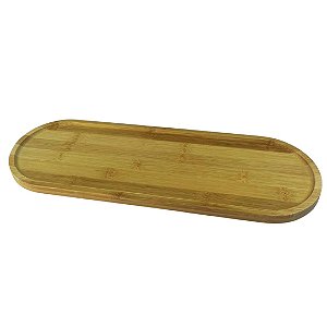BANDEJA / PETISQUEIRA OVAL DE BAMBU 45X15,5CM
