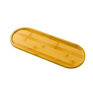 BANDEJA / PETISQUEIRA OVAL DE BAMBU 45X15,5CM