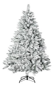 Árvore Natal Imperial Nevada 882 Galhos Pé Ferro 1,8m